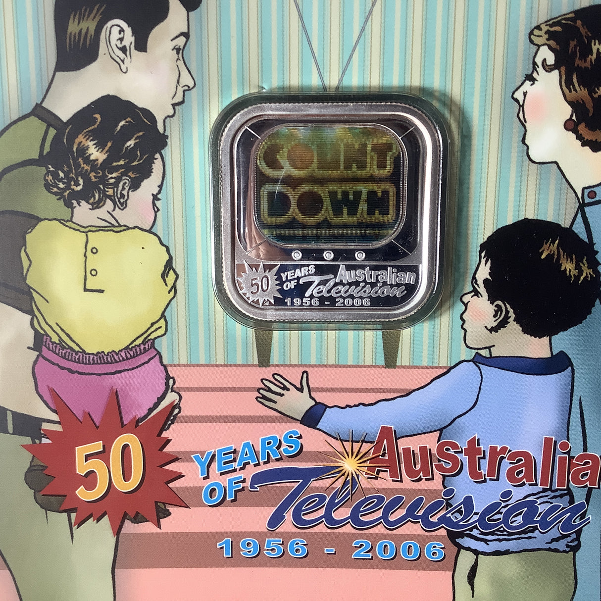 2006 50 Years of Australian Television 1956-2006 1 ounce coin