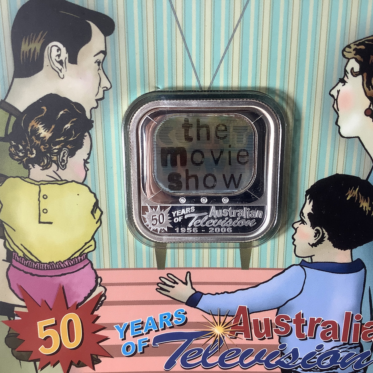2006 50 Years of Australian Television 1956-2006 1 ounce coin