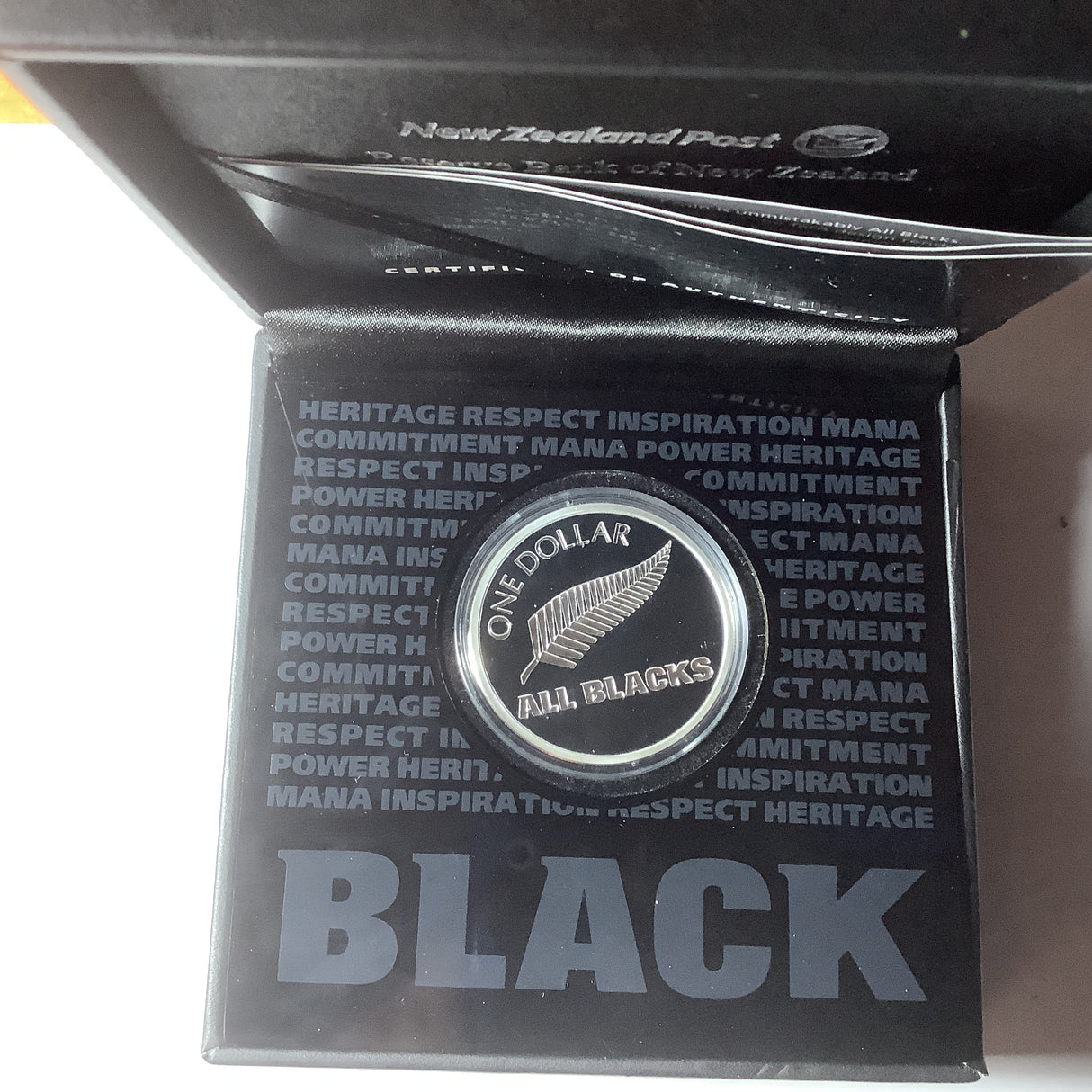 2011 New Zealand 1-ounce silver coin All Blacks