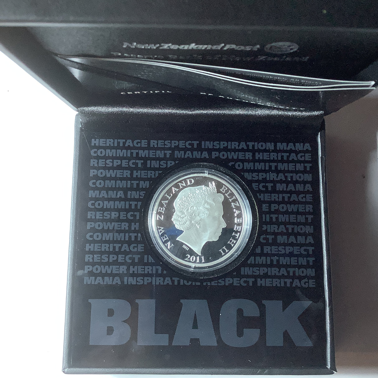 2011 New Zealand 1-ounce silver coin All Blacks