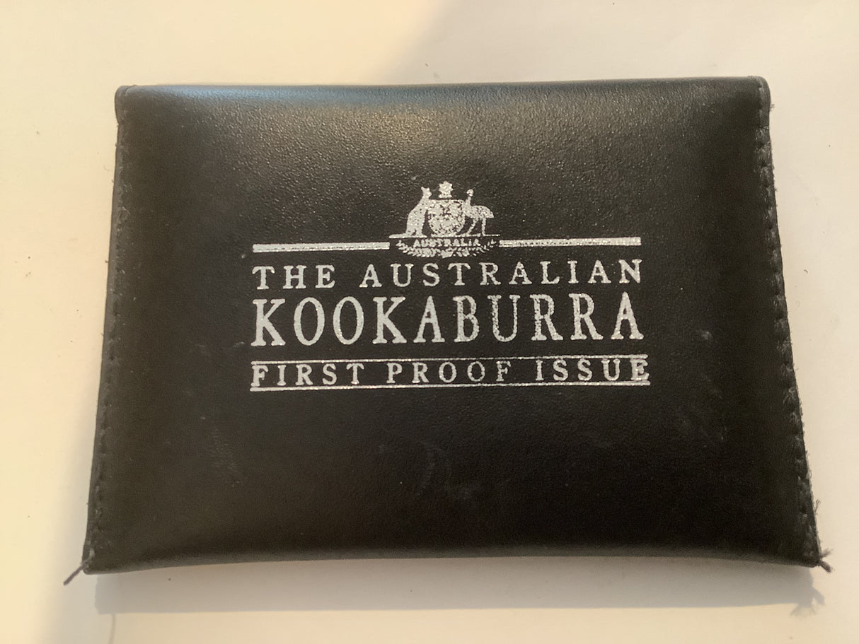 1990 $1 Kookaburra First Issue 1 Ounce Silver Proof Coin.