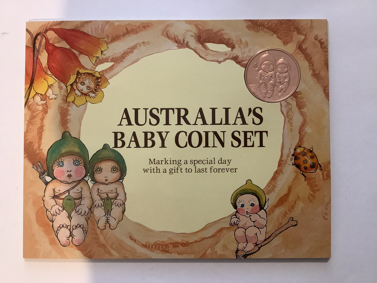 1995 Uncirculated Baby Coin Set with Gumnut.