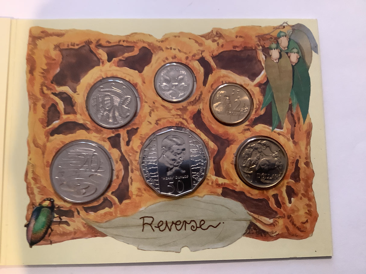 1995 Uncirculated Baby Coin Set with Gumnut.