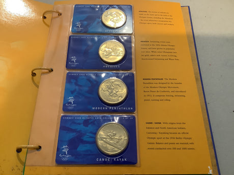 2000 Sydney Olympics Games Uncirculated Coin Collection. 28 x $5 Medallion