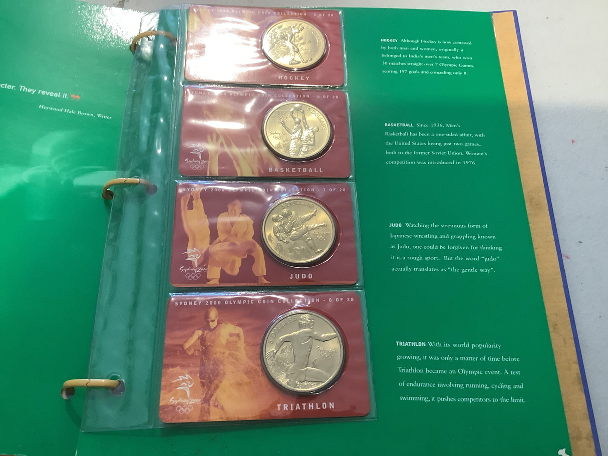 2000 Sydney Olympics Games Uncirculated Coin Collection. 28 x $5 Medallion