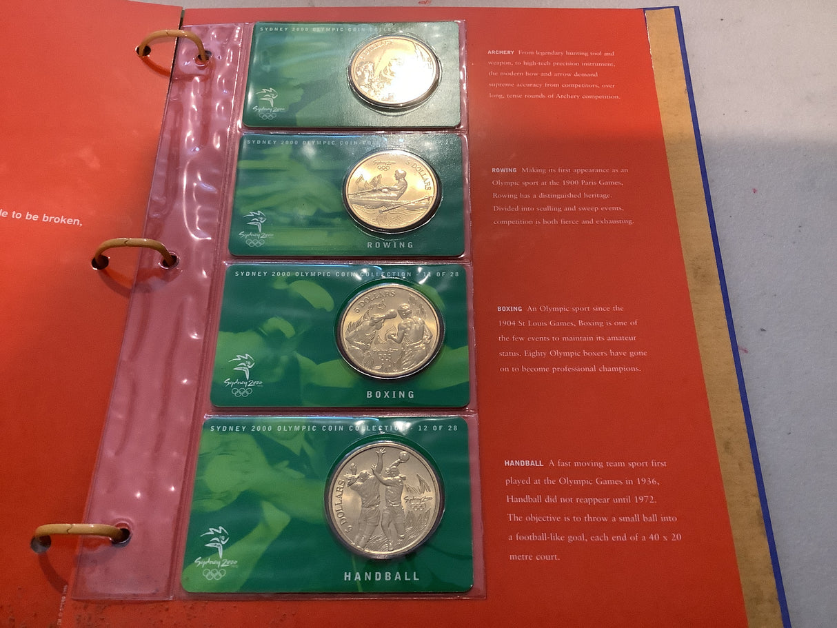 2000 Sydney Olympics Games Uncirculated Coin Collection. 28 x $5 Medallion