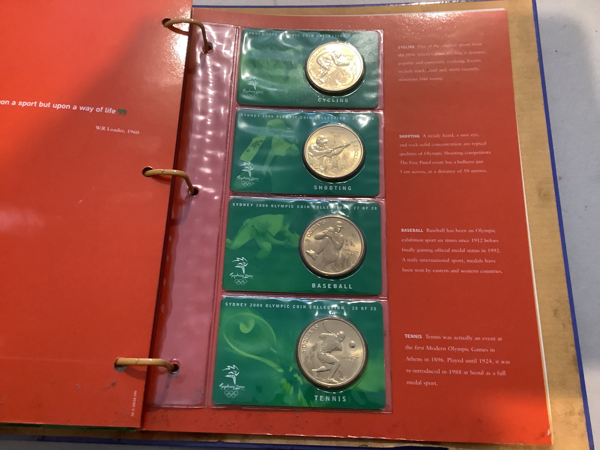 2000 Sydney Olympics Games Uncirculated Coin Collection. 28 x $5 Medallion