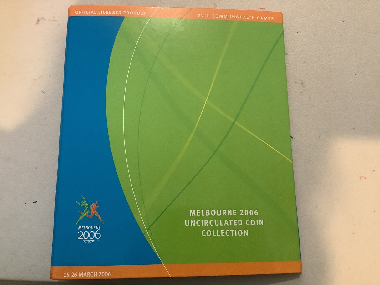 2006 Melbourne Commonwealth Games Uncirculated Coin Collection in Folder.