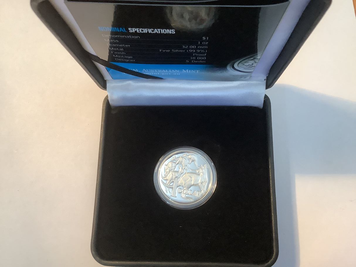 2014 $1 Fine Silver Proof High Relief Coin.