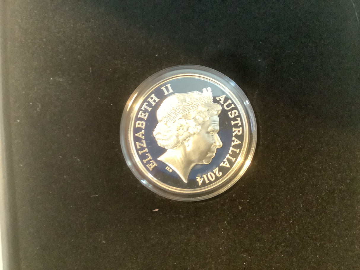 2014 $1 Fine Silver Proof High Relief Coin.