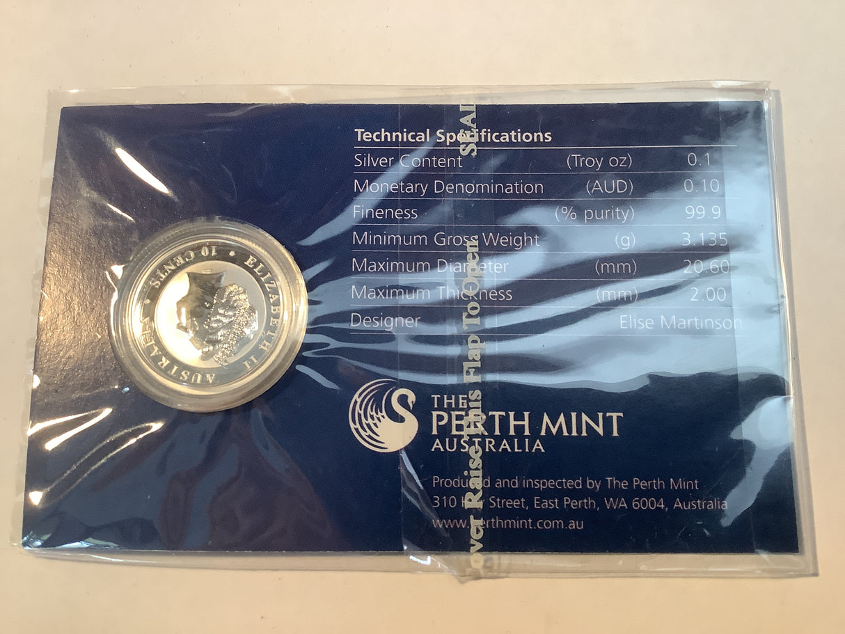 2011 10c 1/10 ounce silver Koala.