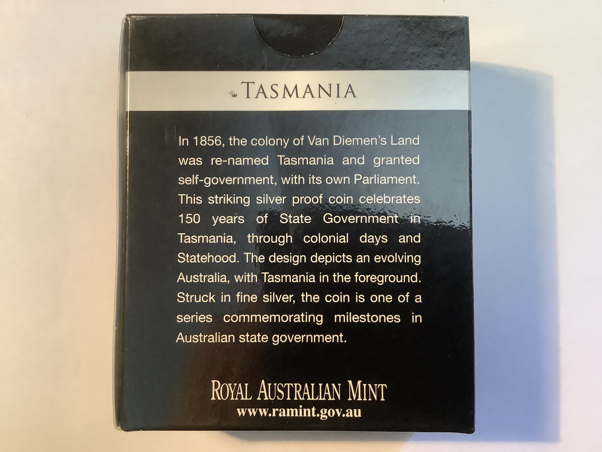 2006 $5 150 Years of State Government Silver Proof Coin. Tasmania.