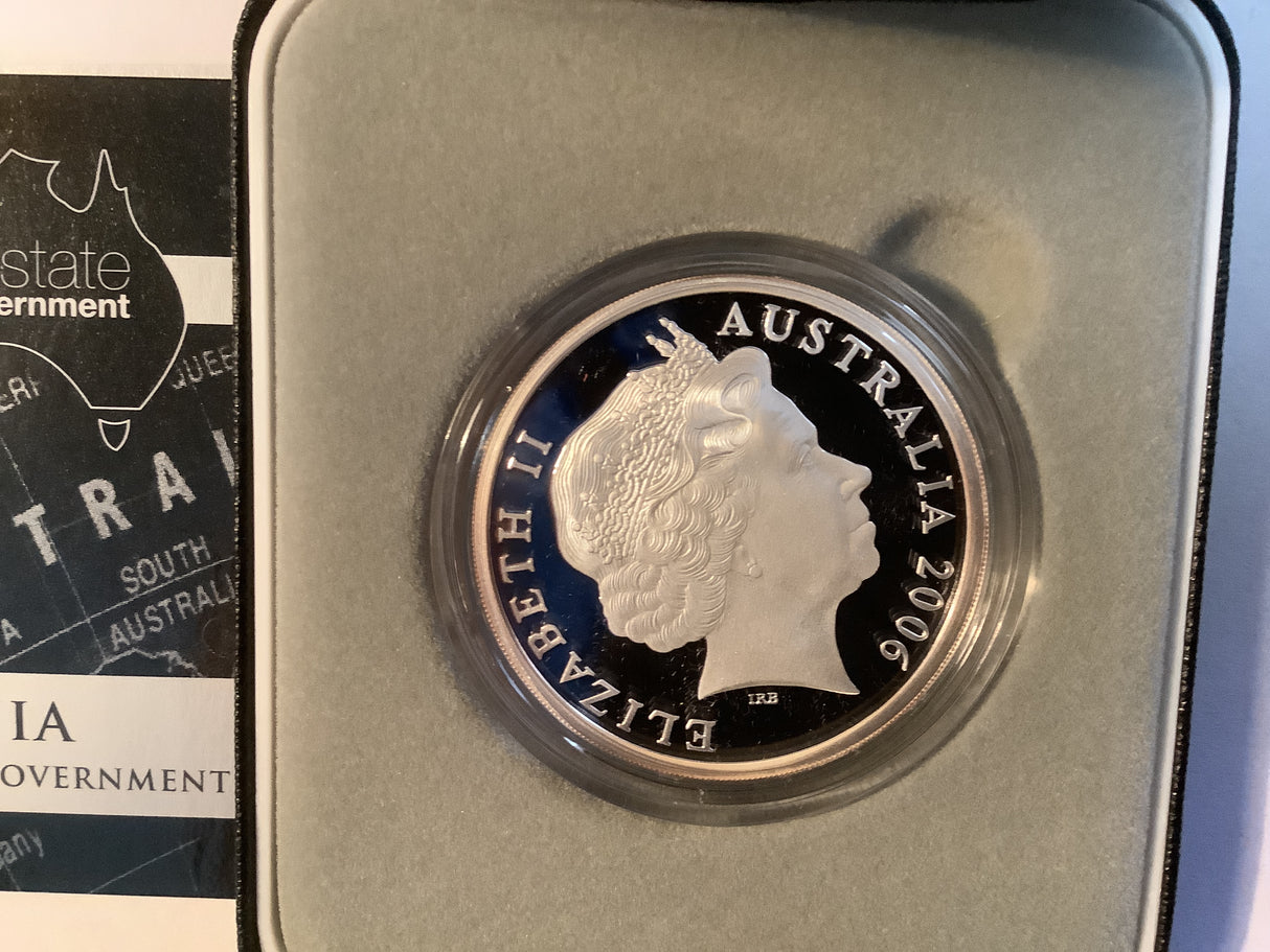 2006 $5 150 Years of State Government Silver Proof Coin. Tasmania.