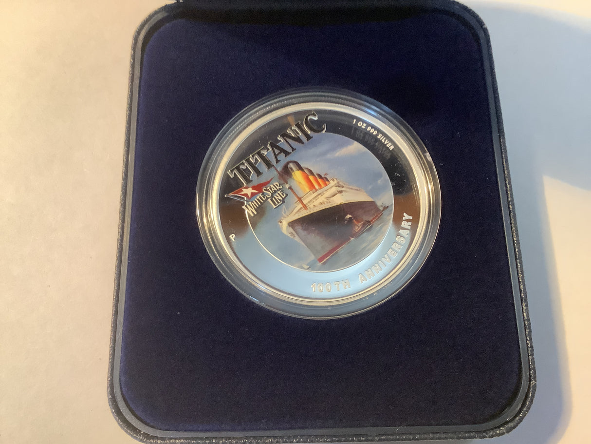 2012 $1 Silver Proof Coin. R.M.S. Titanic 100th Anniversary.