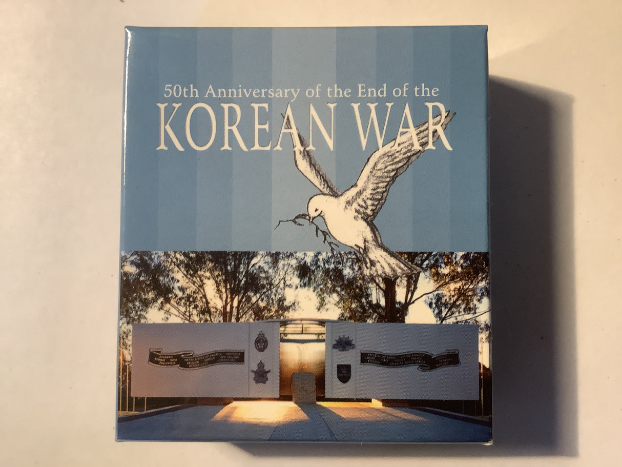 2003 $1 50th Anniversary of the end of the Korean War Silver Proof Coin.