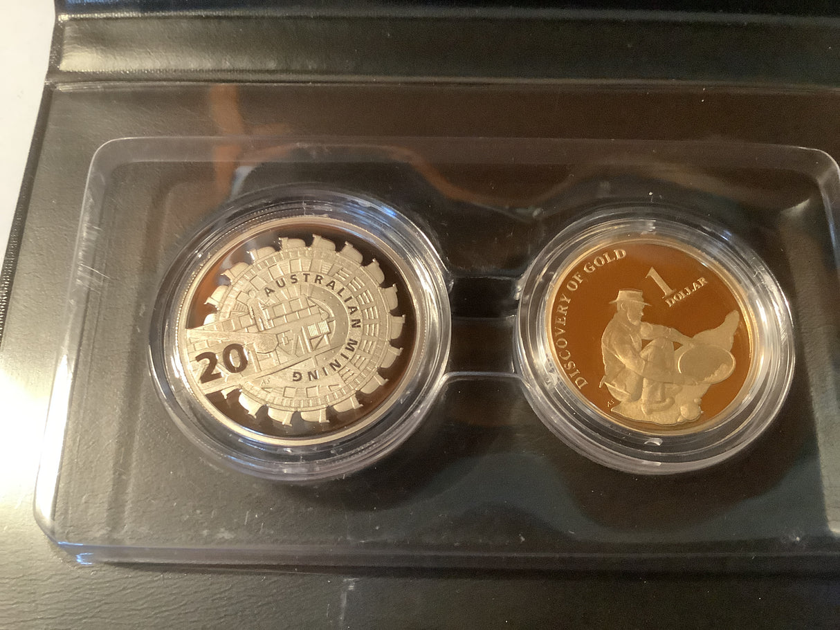 2013 Two Coin Proof Set. Australian Mining.