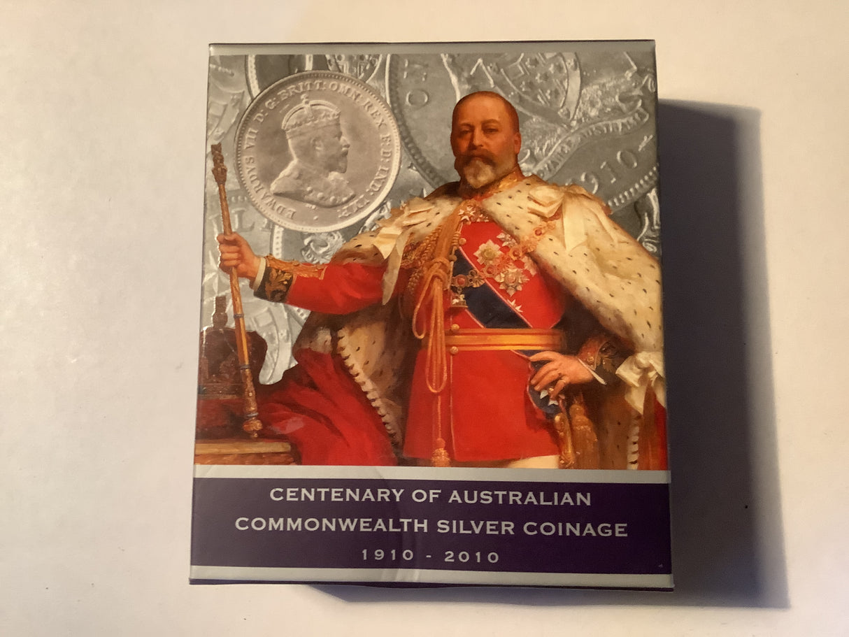 2010 $1 Centenary of Australian Commonwealth Silver Coinage. 1910-2010.