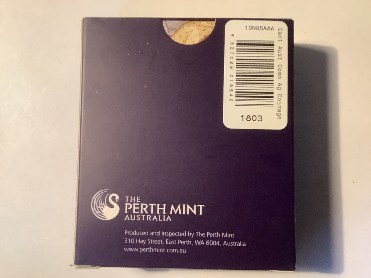 2010 $1 Centenary of Australian Commonwealth Silver Coinage. 1910-2010.