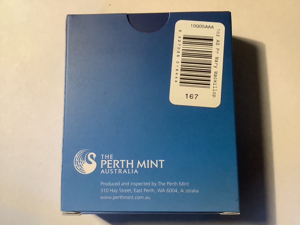 2010 $1 Silver Proof Coin. Saint Mary Mackillop.