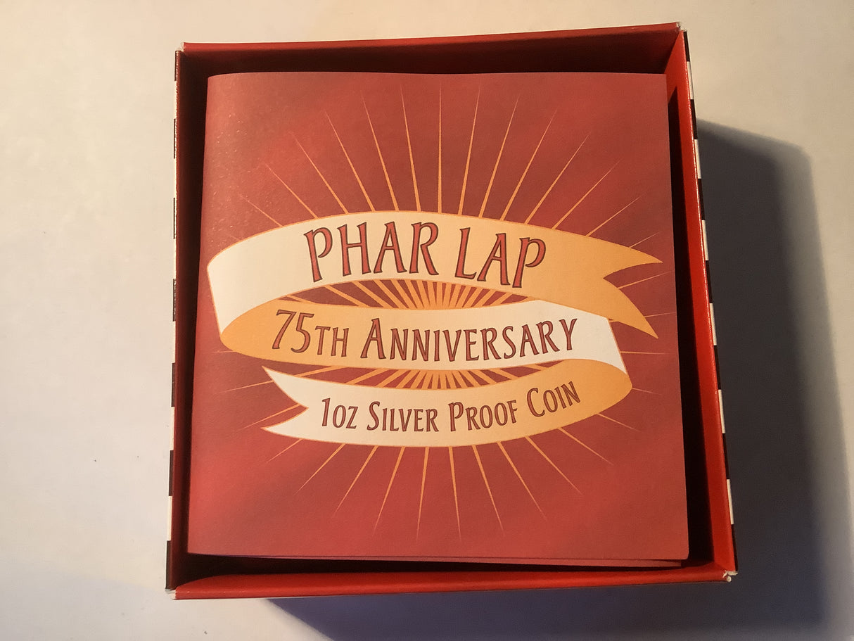2007 $1 75th Anniversary of Phar Lap 1 ounce silver proof coin.