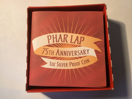 2007 $1 75th Anniversary of Phar Lap 1 ounce silver proof coin.