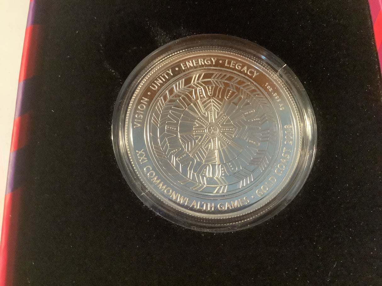 2018 $1 Gold Goast Commonwealth. Games Silver Uncirculated Coin. Reconciliation.