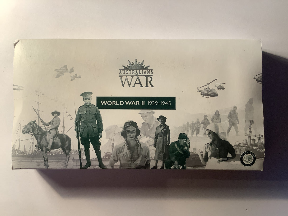 2003 Australians War. World War 2 1939-1945. Two Coin Set and Medallion Series