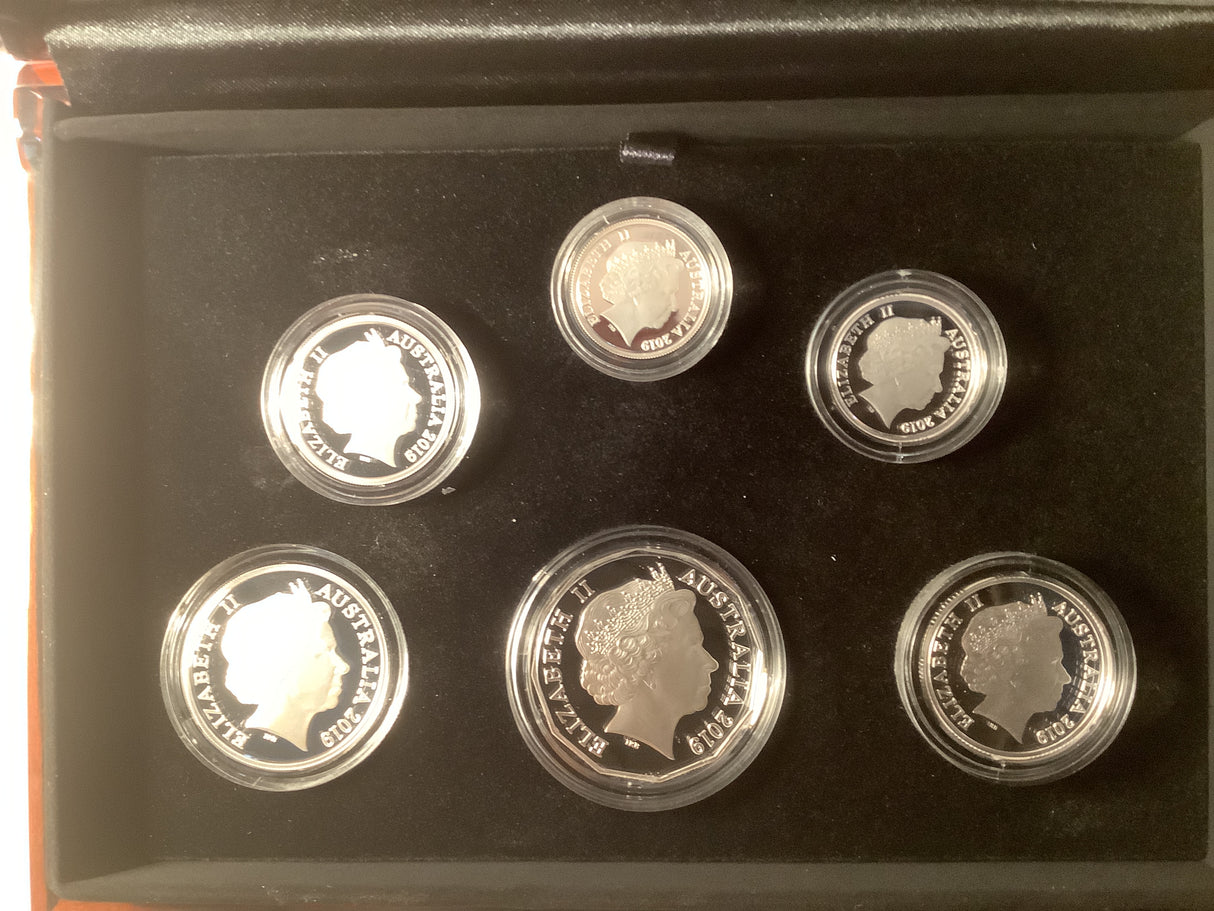 2019 Fine Silver Proof Year Set. IRB Effigy.