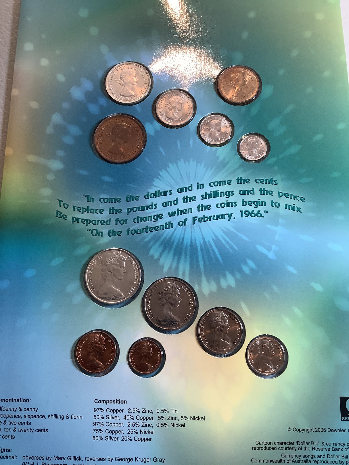 Out with the Pence in with the cents set