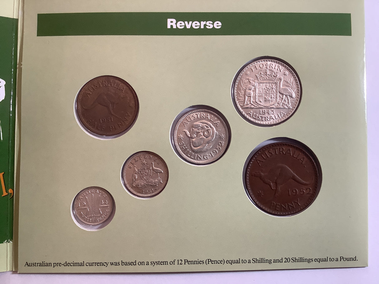 Australian Pre-Decimal Coin Set. Coinage of King George VI