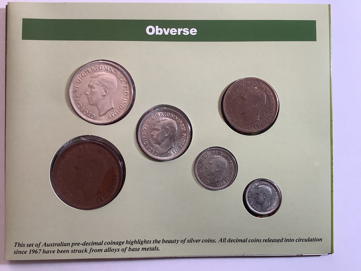 Australian Pre-Decimal Coin Set. Coinage of King George VI