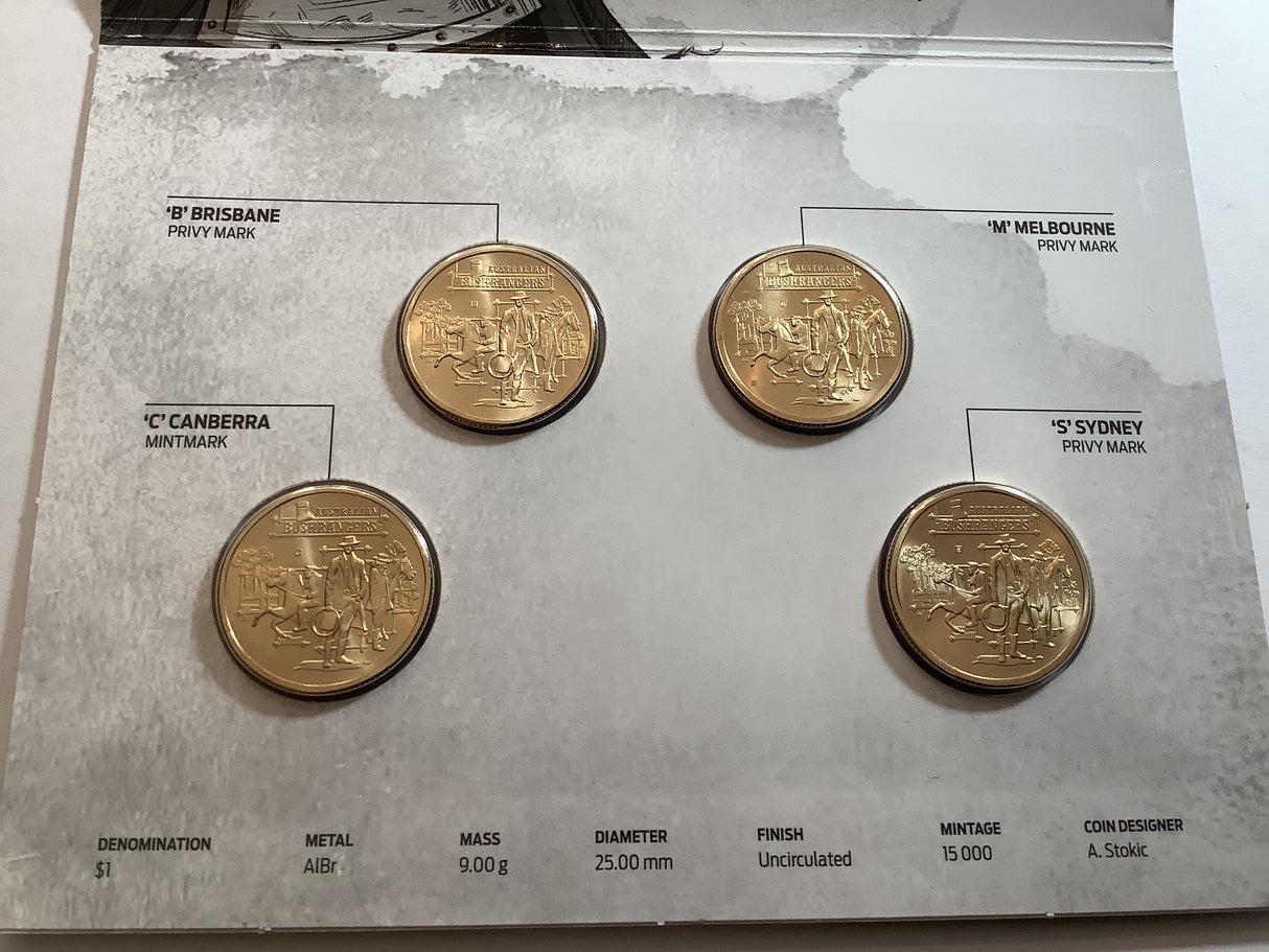 2019 Mintmark and Privy Mark Four Coin Set. The Bold, The Bad and the Ugly