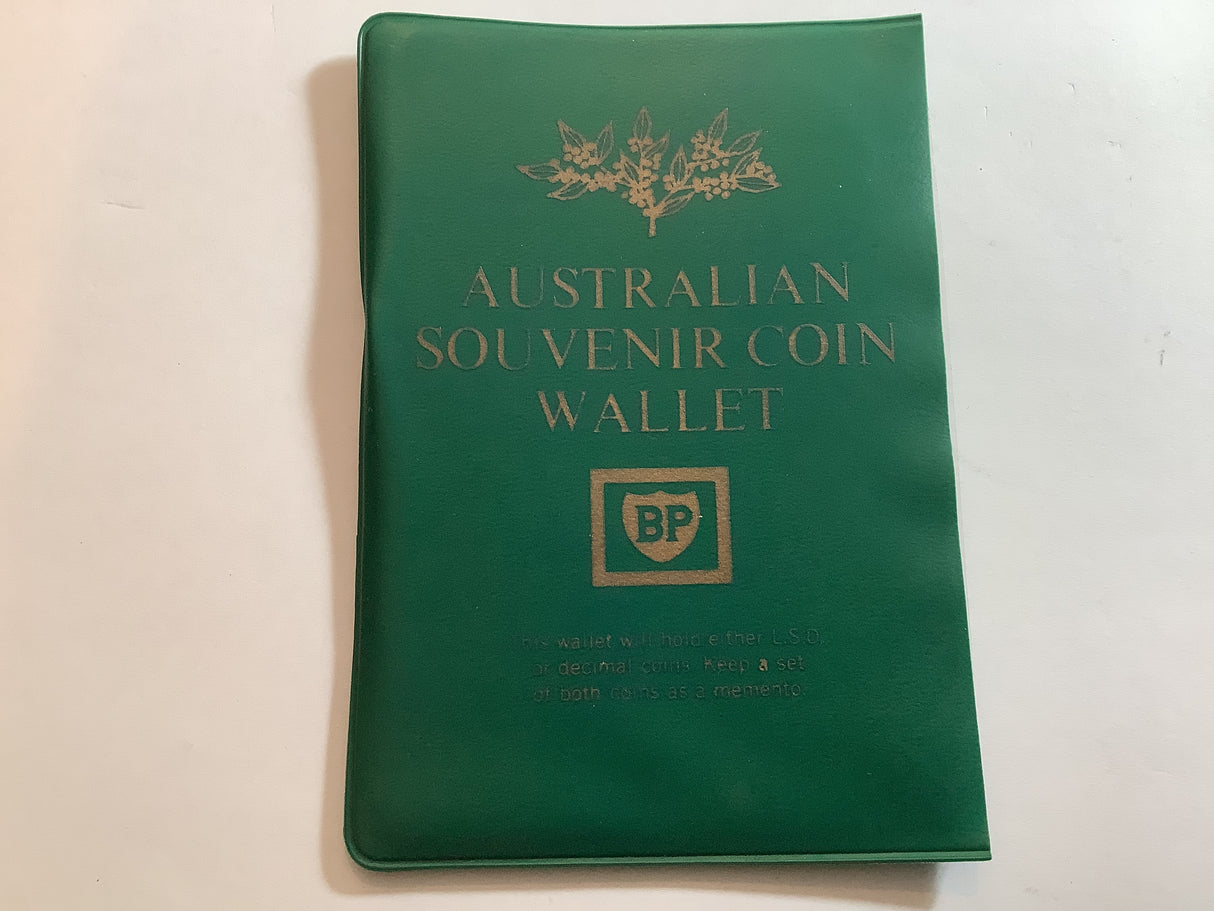 Australian Souvenir Coin Wallet. Pre-Decimal Coin. Circulated