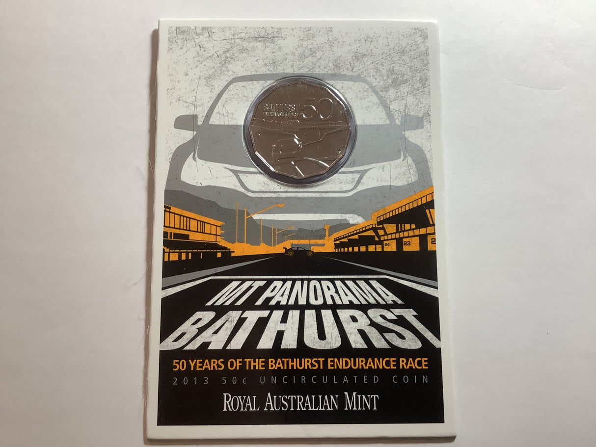 2013 50c 50 Years of the Bathurst Endurance Race. Mt Panorama