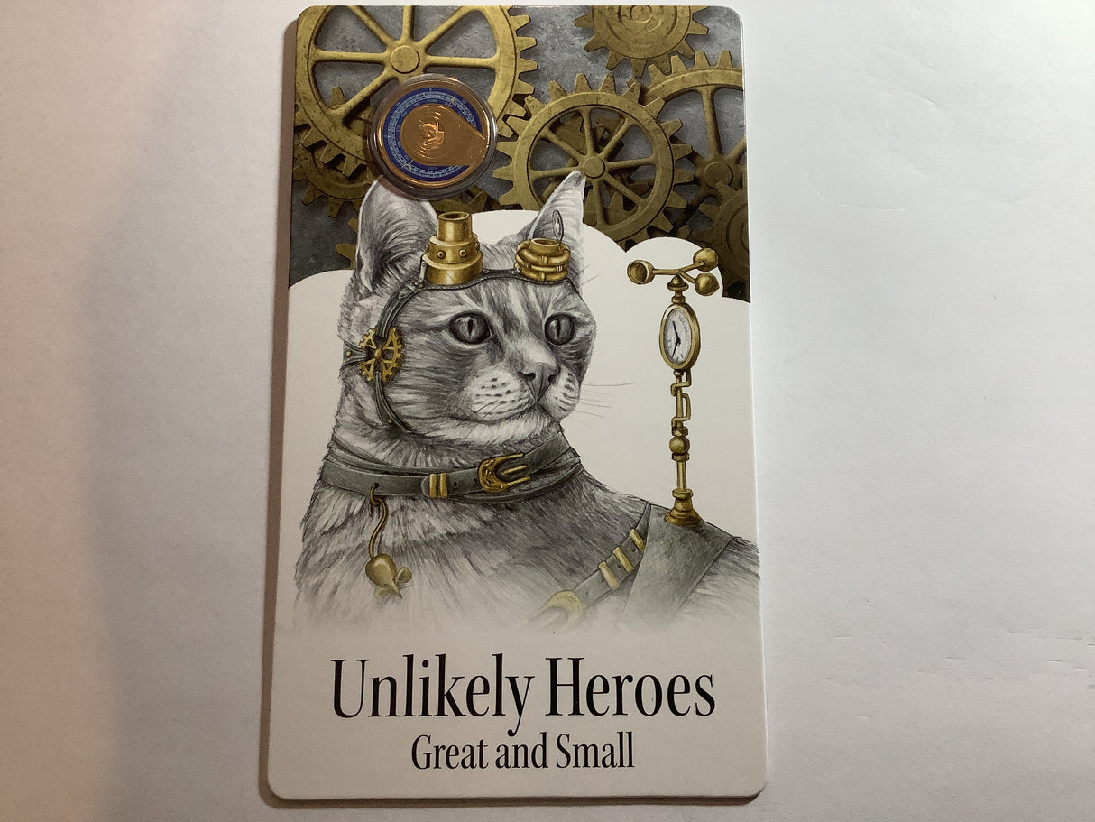 2015 $1 Unlikely Heroes Great and Small. Feline Mascot of HMAS Encounter. Cat