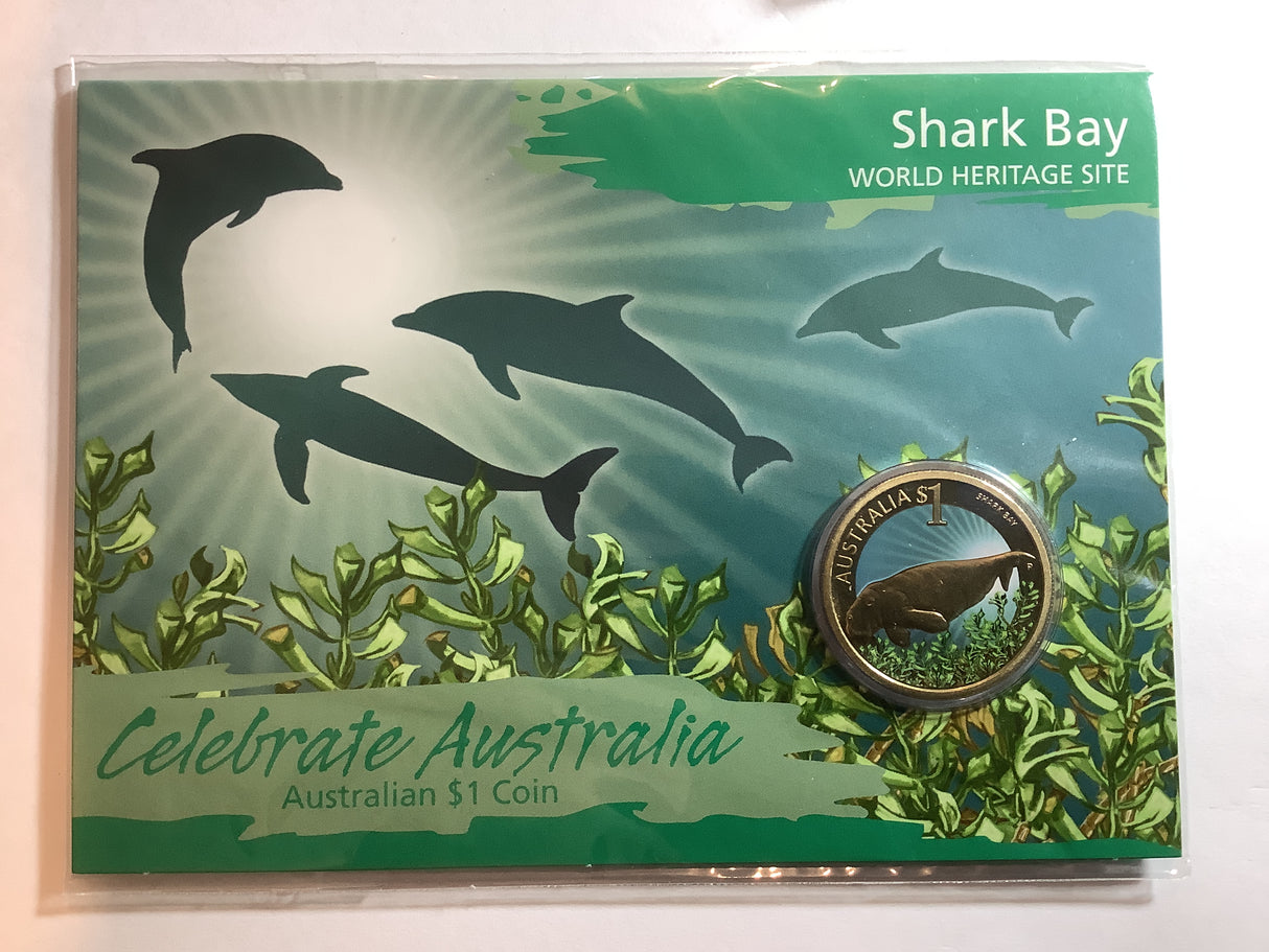 2010 $1 Celebrate Australia. World Heritage Site. Shark Bay