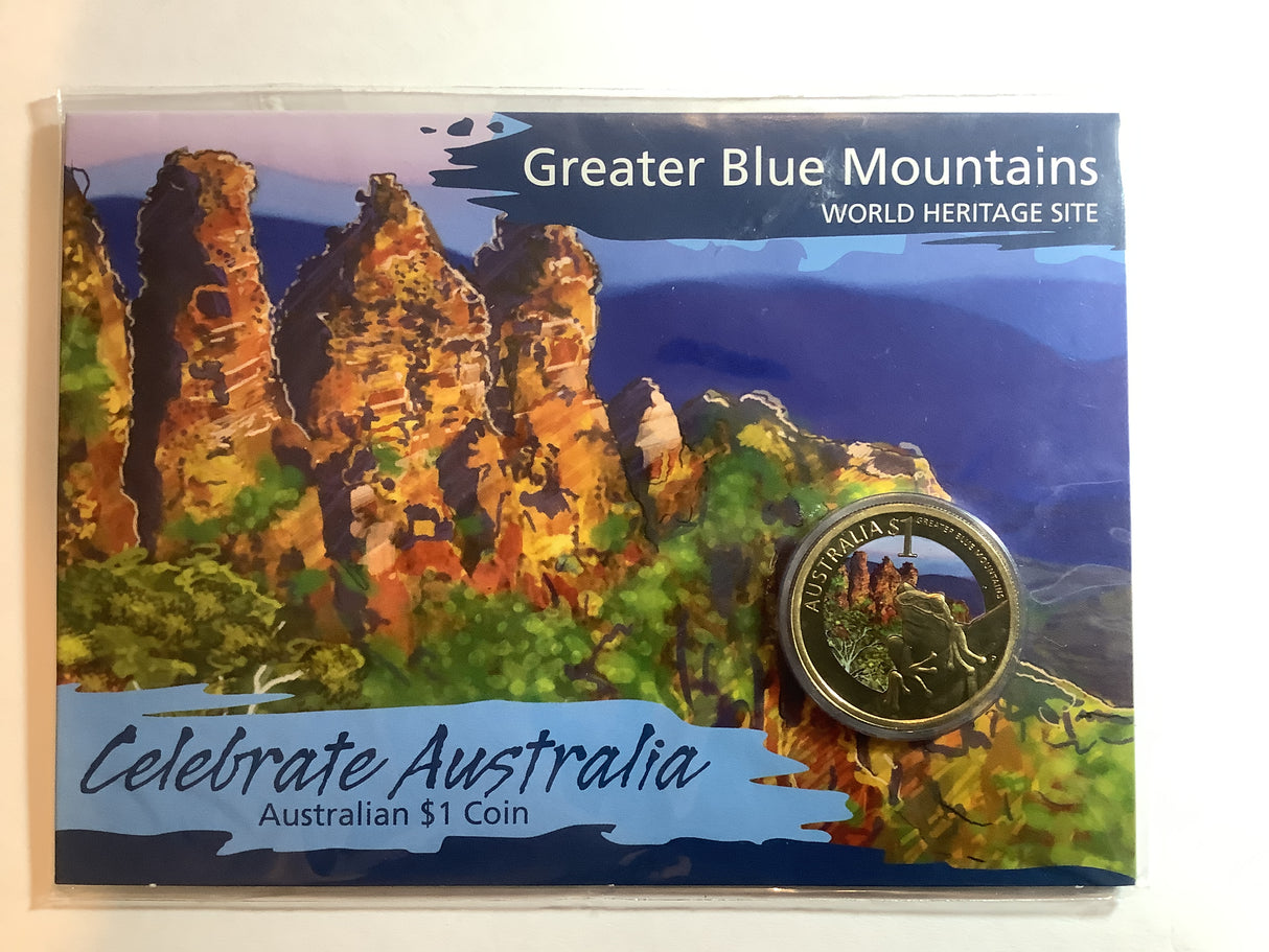 2010 $1 Celebrate Australia. World Heritage Site. Greater Blue Mountains