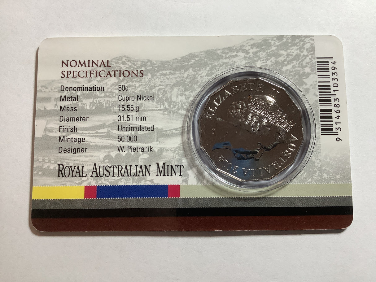 2014 50c Australia at War Gallipoli Campaign