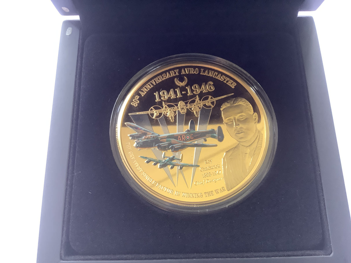 2021 5 Crowns 80th Anniversary of the First Flight of the Arvo Lancaster Bomber Bradford Exchange