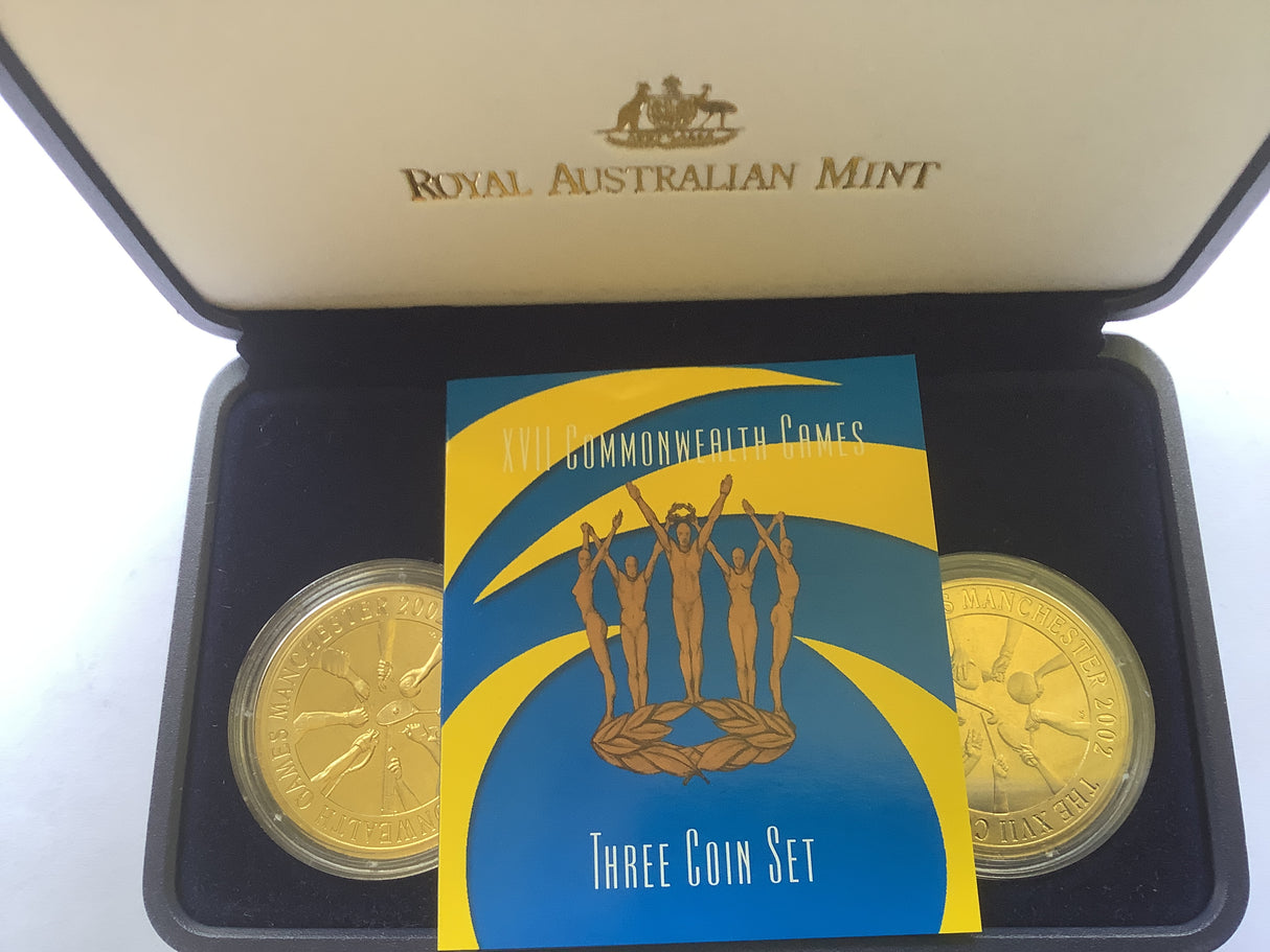 2002 XVII Commonwealth Games Three Coin Set