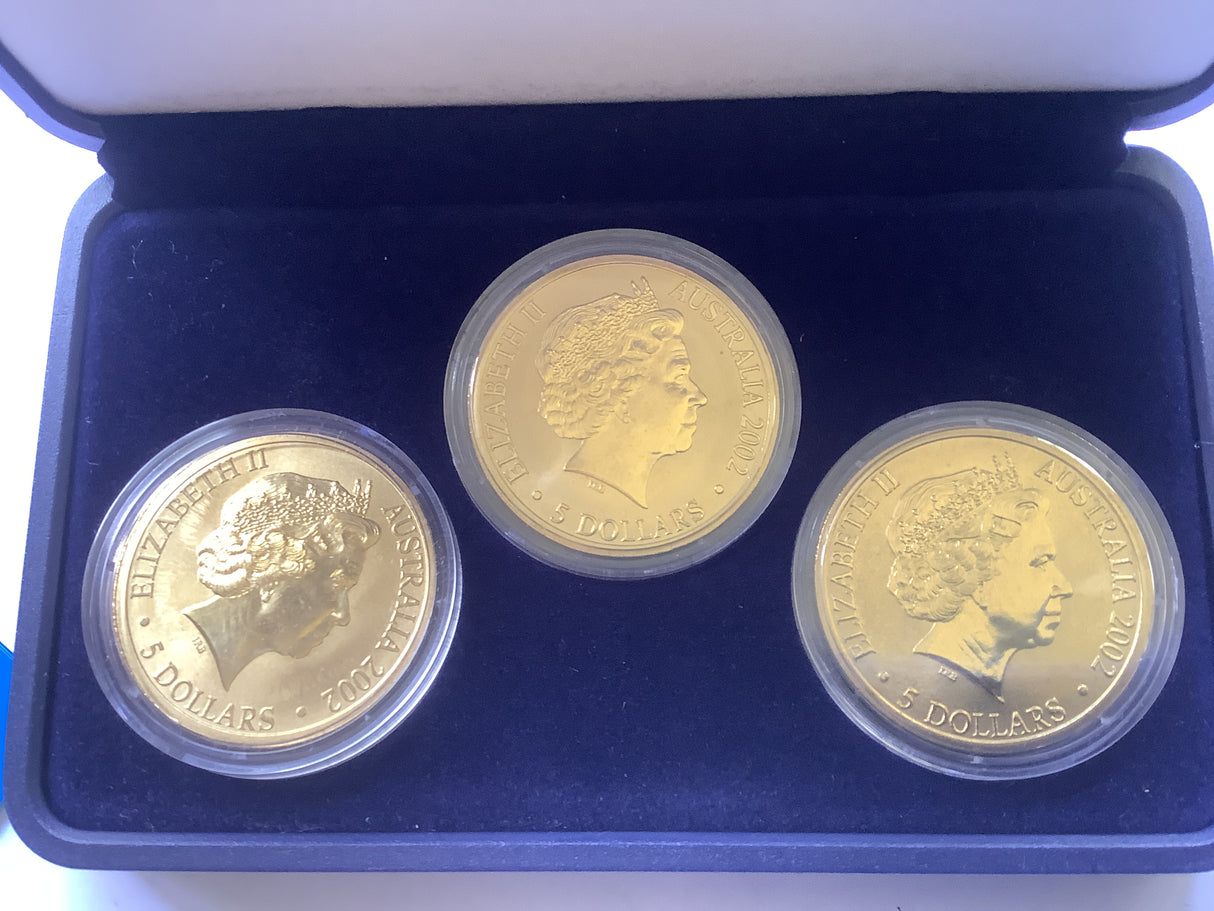 2002 XVII Commonwealth Games Three Coin Set