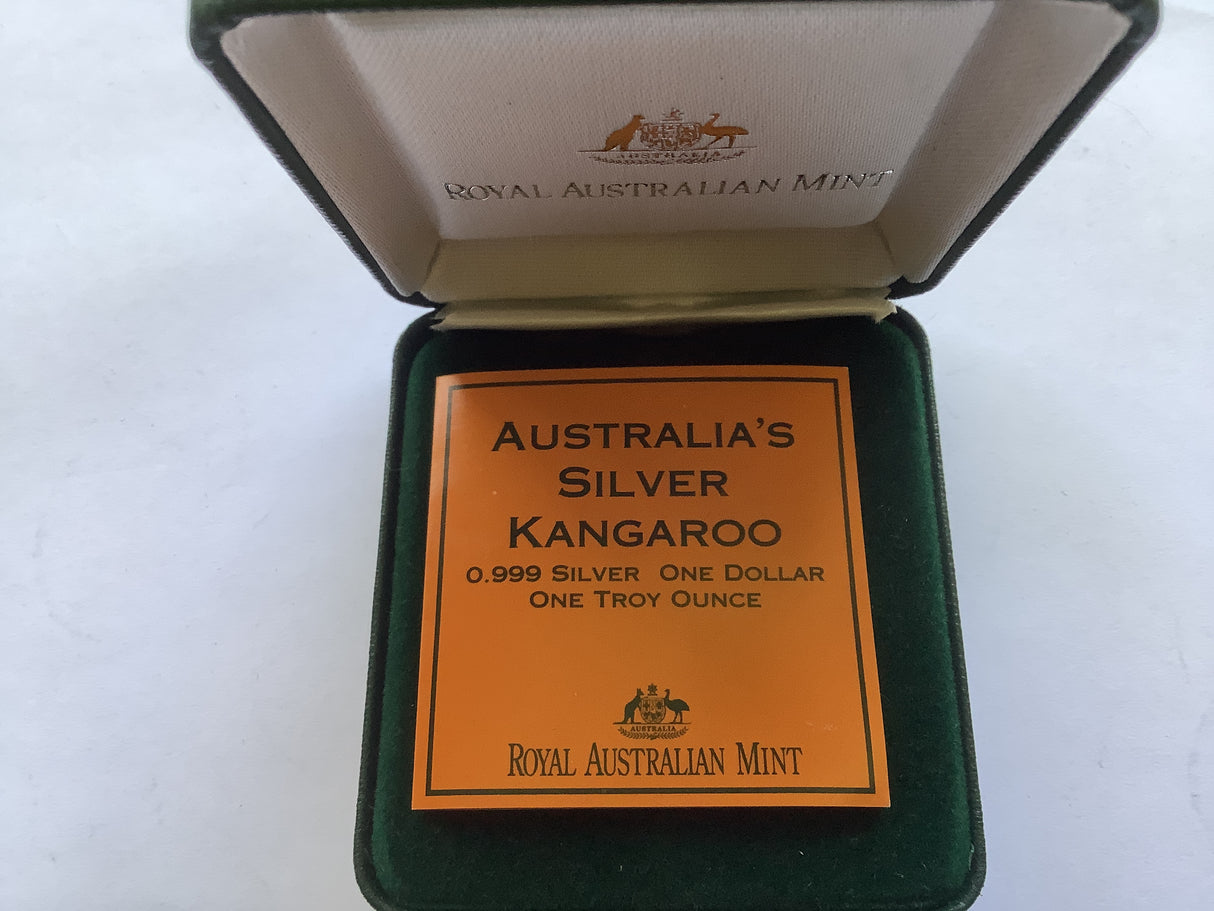 1998 $1 Silver Kangaroo 1 ounce silver coin