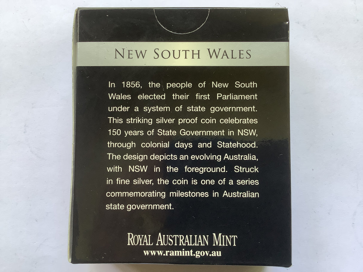2006 $5 State Government Series New South Wales Silver Proof Coin.