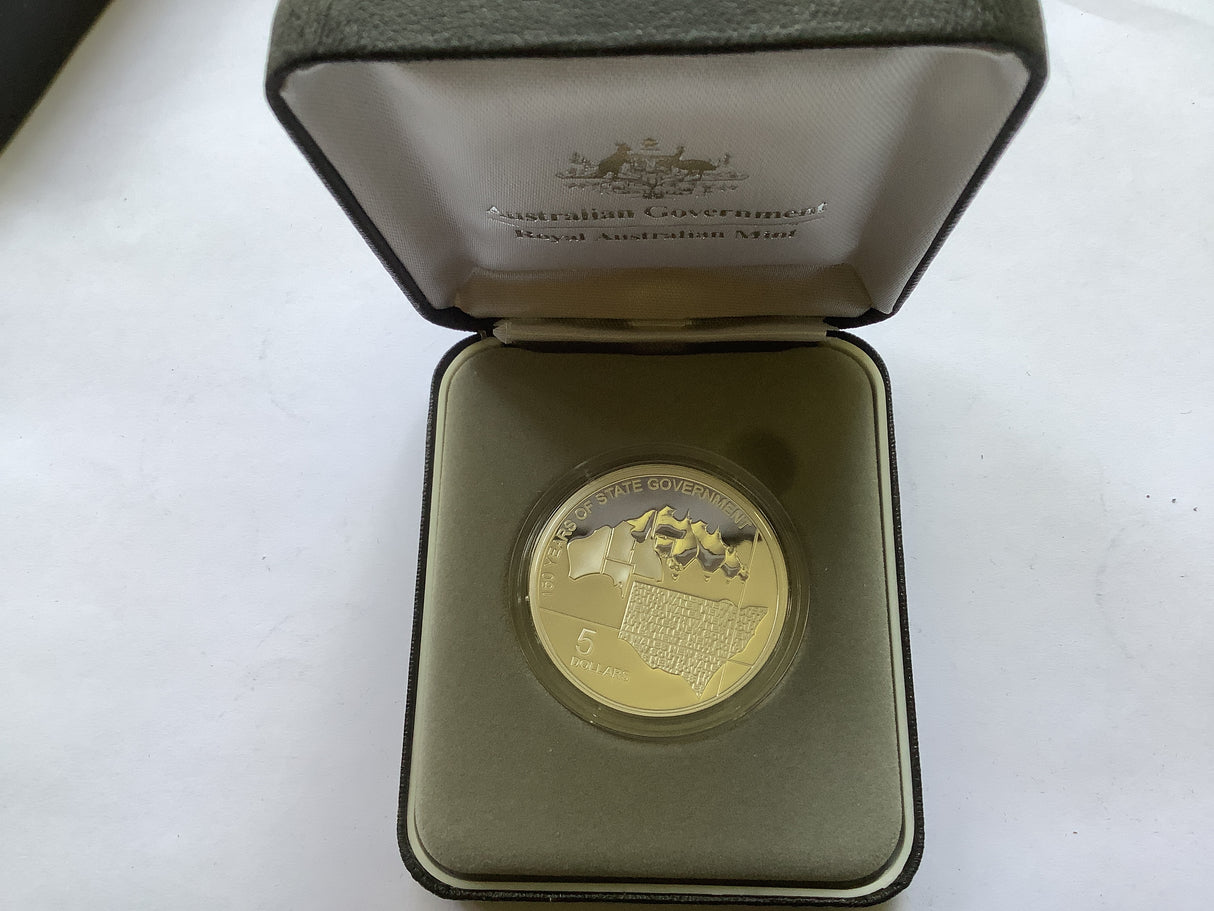 2006 $5 State Government Series New South Wales Silver Proof Coin.