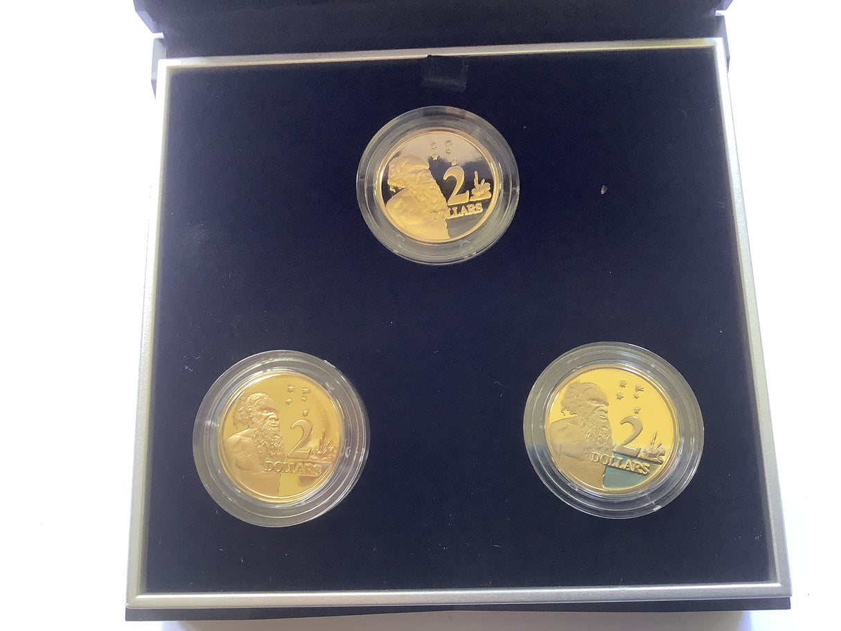 2018 30th Anniversary of the Two Dollar Coin. Three Coin Proof Set