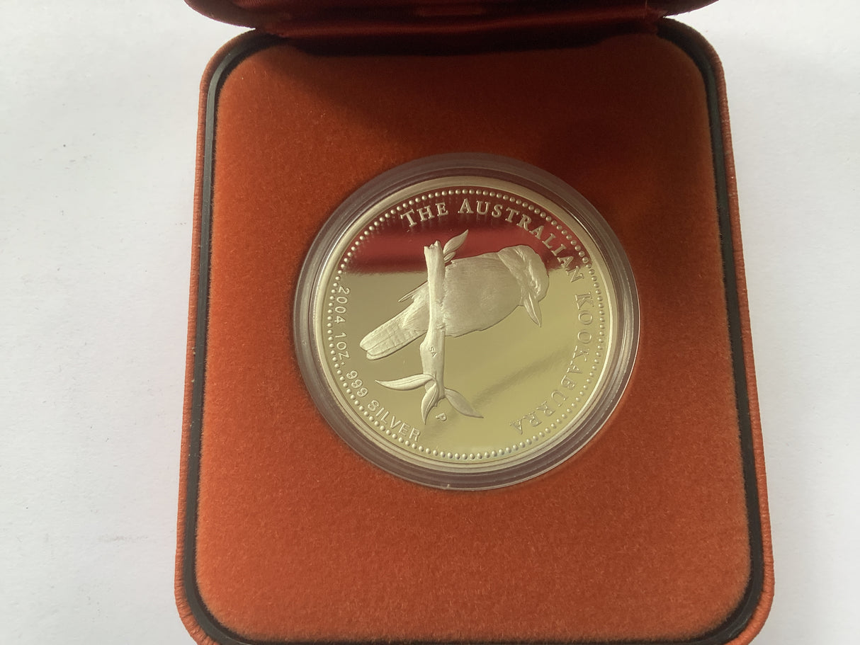 2004 $1 The Australian Kookaburra Proof Issue 1 Ounce Silver Coin