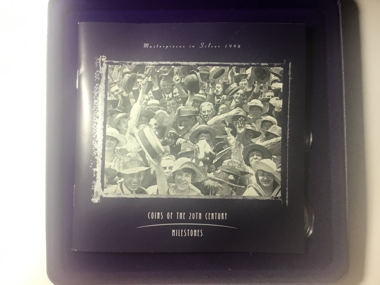 1998 Masterpieces in Silver. Coins of the 20th Century. Milestones.