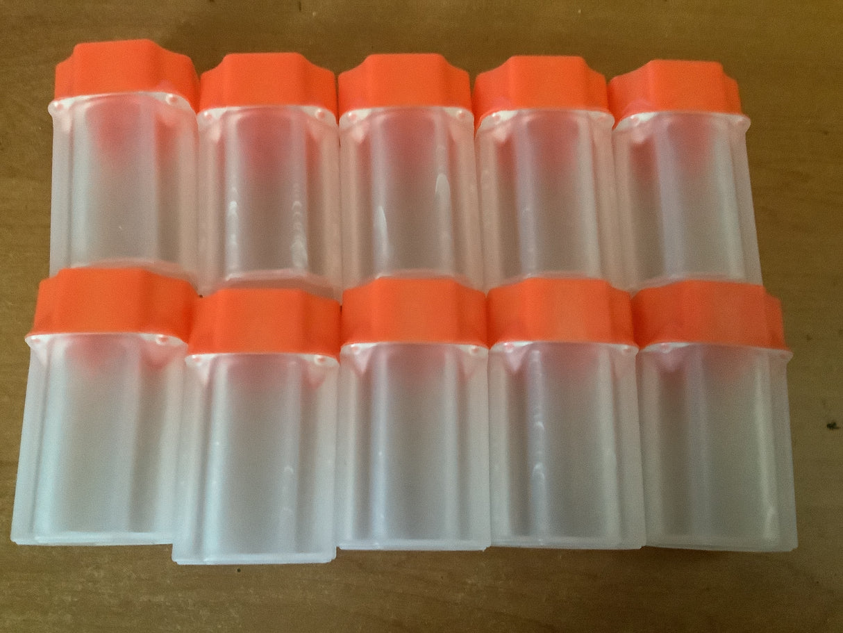 Guardhouse Red Coin Tubes for 50c and American Eagles Coin Rolls. 10 pack