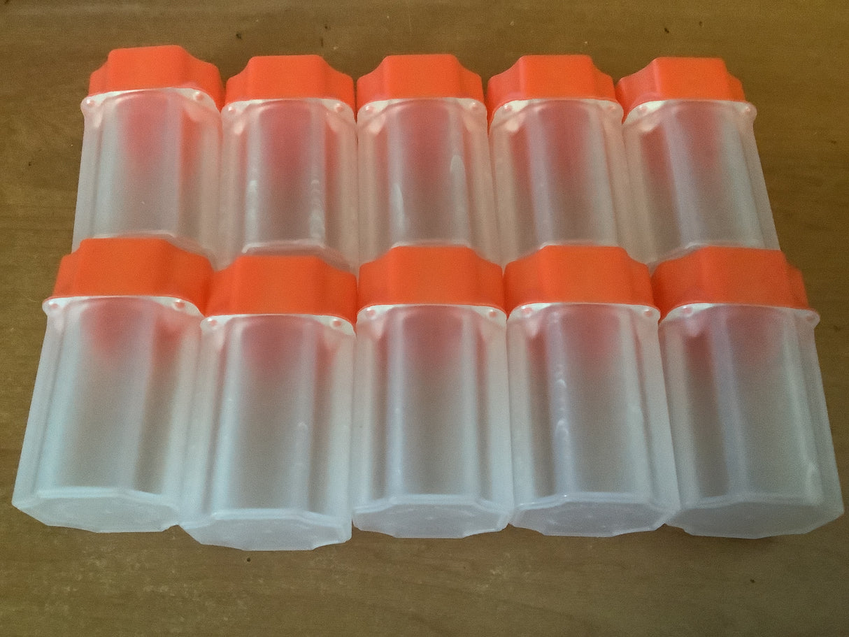 Guardhouse Red Coin Tubes for 50c and American Eagles Coin Rolls. 10 pack