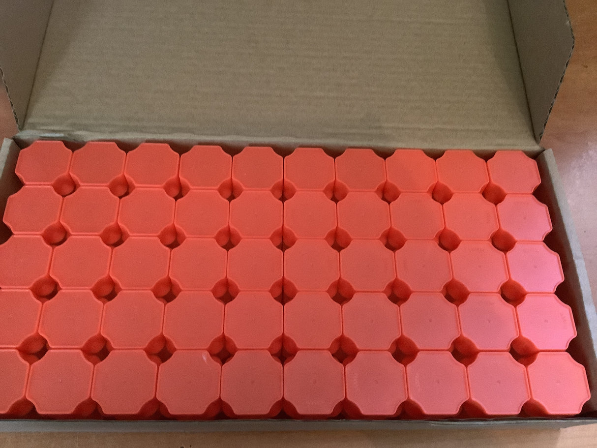 Guardhouse Red Coin Tubes for 50c and American Eagles Coin Rolls. 50 pack